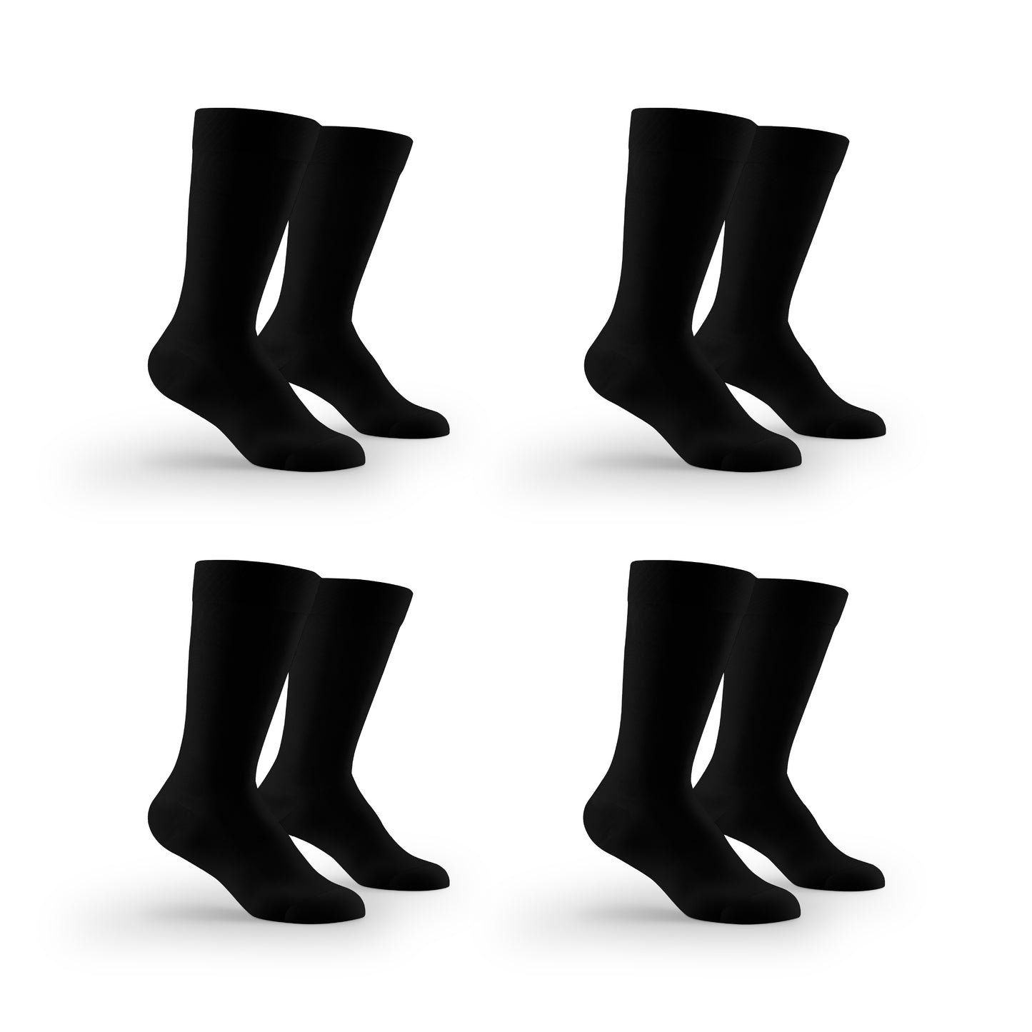 Dany's Socks Men's Dress Socks (4 Pairs), Premium Modal Micro, Size 8-12