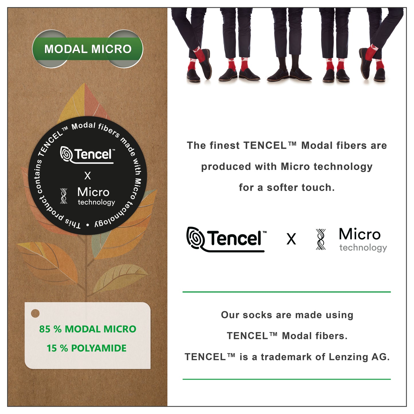 Dany's Socks Men's Dress Socks (4 Pairs), Premium Modal Micro, Size 8-12