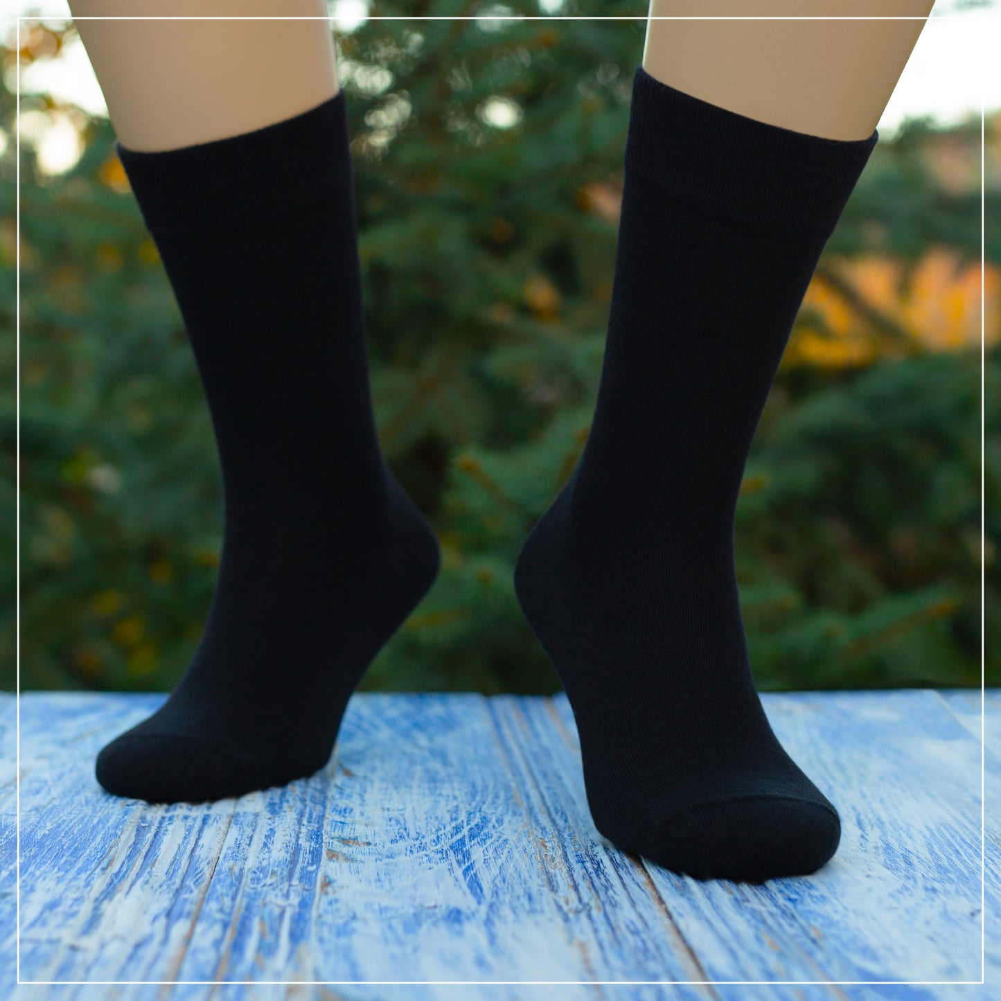 Dany's Socks | Men's Black Cotton Dress Socks - Single Pair