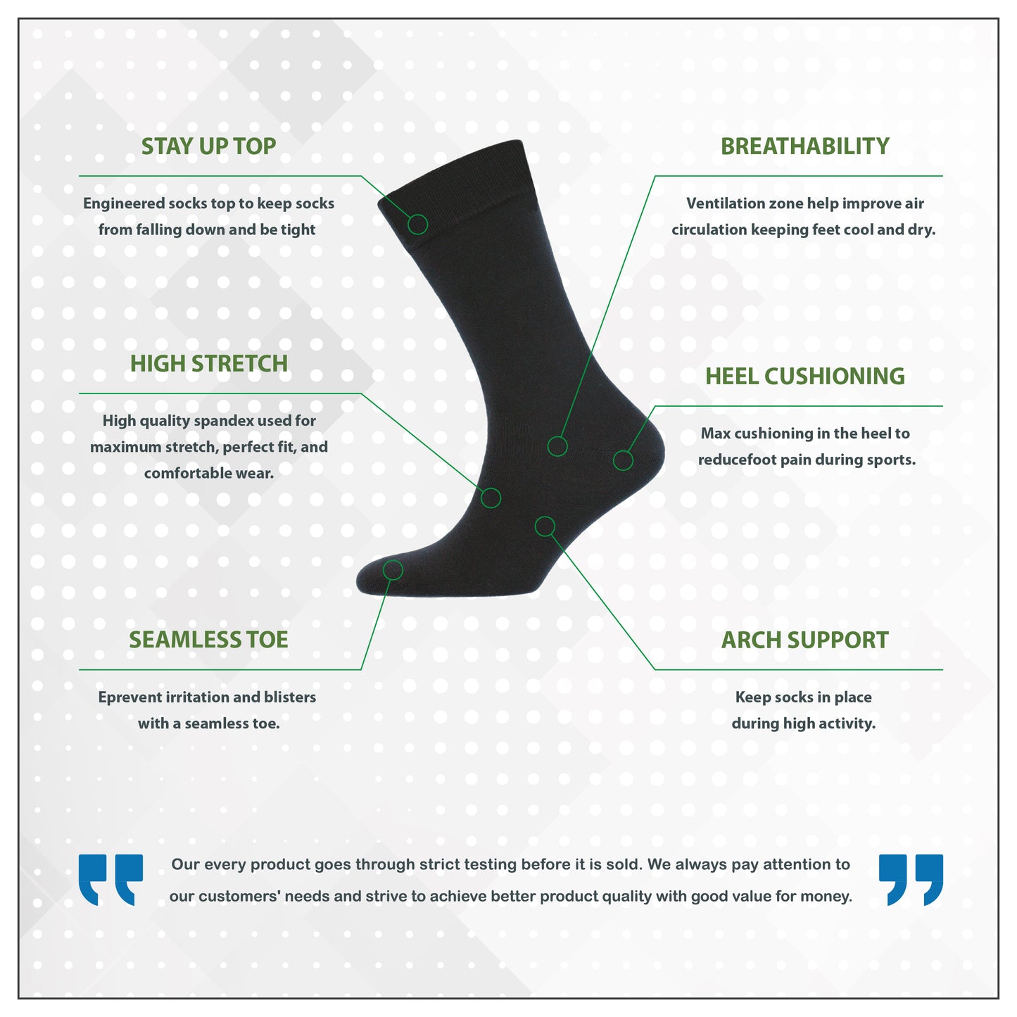 Dany's Socks | Men's Black Modal Dress Socks - Single Pair